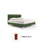 Pat tapitat ALKISTIS 160x200 verde cu somiera - A1.1, Greco strom