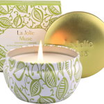 Lumanare parfumata La Jolíe Muse, ceara de soia, cocos, 9,2 x 7,2 cm