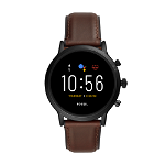 Ceas Smartwatch Fossil The Carlyle HR, Black/Brown Leather