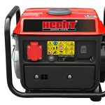 Generator de curent monofazat HECHT GG 950, motor benzina, 2 timpi, 63 CC, 0.65 kW, max 0.72 kW, cu maner, HECHT