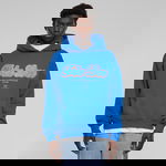 Hanorac Urban Classics F*ke L*ve Ultra Heavy Oversize Hoodie Cobalt Blue, Urban Classics