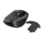 Mouse Trust YVI, wireless/bluetooth 10m, dual mode, 1600 DPI, 4 butoane, nano USB, optic, ambidextru, Gri, Trust