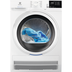 Uscator de rufe Electrolux PerfectCare600 EW6D295GE, Pompa de caldura, 9 kg, Motor Asincron, Sistem uscare GentleCare + Sensicare, Usa reversibila, Display LED, Clasa C, Alb