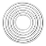 Set 6 forme-cutter cerc, decupatoare rotunde, cercuri-PME, 