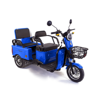 Triciclu electric Liberia, 1400W, baterie 60V20Ah, autonomie 40 - 50 KM, viteza maxima de 25 km/h, conform reglementarilor UE, fara permis, albastru, ROTAKT