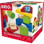 Brio - Set Blocuri Colorate Din Lemn 25 Piese