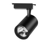 Spot LED Techstar® Tracklights, Pentru Sina RailRacks Monofazata Tip L, 20w, 4000k Lumina Naturala, Iluminat Directionabil, Corp Aluminiu Negru, Techstar