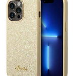 Husa Guess GUHCP14XHGGSHD compatibila cu iPhone 14 Pro Max, Glitter Script, Gold, Guess