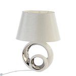 Lampa Circles, ceramica panza, alb argintiu, 32x48 cm, GILDE