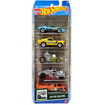 Set masinute Hot Wheels, Retro Racers, HTV50, 1:64 (5 modele), Hot Wheels