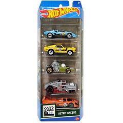 Set masinute Hot Wheels, HW Track Builder, HTV52, 1:64 (5 modele), Hot Wheels