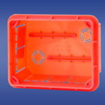 cutie Flush 96 x 126 x 62mm portocalie (11,4), Elektro-Plast