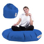 Fotoliu puf, Bean Bag, Ferndale, 100 cm, poliester impermeabil, albastru inchis, Ferndale