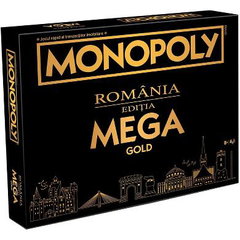 Joc Monopoly Mega Gold - Romania, limba romana, supradimensionat, 2-6 jucatori, +8 ani