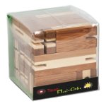 Joc logic puzzle 3D din bambus Flexi-cub 4 Fridolin
