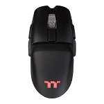 Mouse gaming wireless si bluetooth Thermaltake Premium Argent M5 iluminare RGB negru