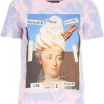 Versace Jeans Couture Capsule Collection Printed T-Shirt In Pink And Light Blue B2HWA7VB30444O22 Culoarea Pink BM8225299