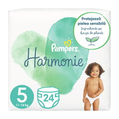 Scutece PAMPERS Harmonie Value Pack nr 5, Unisex, 11 kg+, 24 buc