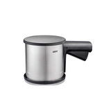 Sita fina pentru faina, Gefu, Inox/Plastic, 20.5 x 10.5 x 10 cm, 0.36 kg, Negru/Argintiu