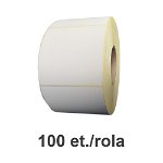 Rola etichete semilucioase ZINTA albastre 100x100mm 2000 et./rola, ZINTA