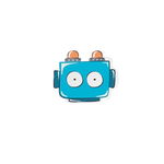 Maner robot pentru mobilier camera copil albastru, 