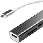 HUB USB LogiLink 1x SD 1x TF + 3x USB-A 3.0 (UA0305)