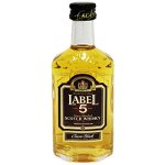 Whisky Label 5, 0.05L, 40% alc., Scotia, Label 5