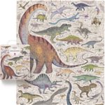 CzuCzu Puzzle Dinozauri, CzuCzu, 200 piese, Multicolor, CzuCzu