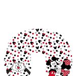 Perna pentru gat din poliester, Minnie loves Mickey, multicolor, 29 x 15 x 7 cm, Disney