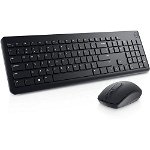 tastatura + mouse KM3322W, Wireless Black, Dell