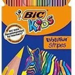Eco Evolution Stripes creioane colorate 12 culori (950522)