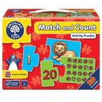 Puzzle Potriveste si numara de la 1 la 20 MATCH AND COUNT, Orchard Toys, 2-3 ani +, Orchard Toys