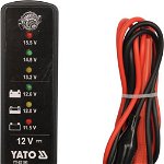 Tester pentru acumulatori si alternator, digital, 12V, Yato YT-83101, Yato