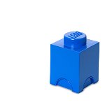 Cutie depozitare Lego 1x1 albastru inchis 