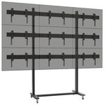 Solutie VideoWall Cu Baza Mobila Vogel's 3x3 +  9x Display-uri 55inch SMART Signage LG 55VL5F - Bezel 3.5mm Edge To Edge, LG