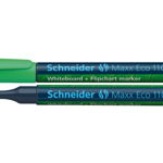 Marker tabla si flipchart Schneider Maxx Eco 110, varf rotund, 1-3 mm, verde