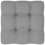 Perna pentru paleti vidaXL, gri, 80x80x12 cm, material textil, 1.9 kg