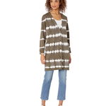 Imbracaminte Femei Sanctuary 34 Sleeve Cardigan Organic GreenWhite Tie-Dye