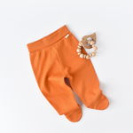 Pantaloni cu Botosei - Bumbac organic Portocaliu BabyCosy