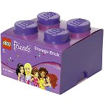 Cutie Depozitare Lego Friends 2 x 2 Violet