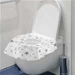 Set 10 protectii igienice de unica folosinta pentru colac toaleta BabyJem