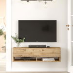 Comoda TV Bedora, 100x31.6x29.6 cm, PAL, maro, Bedora