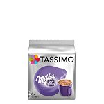 Capsule cafea TASSIMO Milka, 8 capsule cafea + 8 capsule lapte, 240g