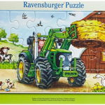 Puzzle tractor la ferma 15 piese Ravensburger, Ravensburger