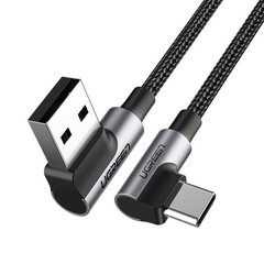 Cablu alimentare si date USB-A la Type-C 3A unghi 90° 1m US176 UGREEN