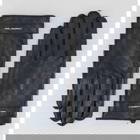 Karl Lagerfeld, Manusi din piele Essential, Negru, 23-24 CM