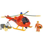 Jucarie Elicopter Fireman Sam Wallaby cu Figurina si Accesorii