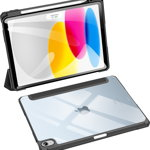 Husă pentru tabletă Dux Ducis Husă Dux Ducis Toby Husă iPad 10,9 inchi 2022 (gen. a 10-a) cu spațiu pentru un stilou Apple Pencil suport inteligent pentru husă negru, Dux Ducis