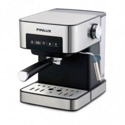 Espressor Finlux FEM-1794, 850 W, 15 bar, 1,6 L, 1 sau 2 cafele, Otel inoxidabil, Finlux