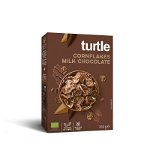 Fulgi de porumb eco inveliti in ciocolata cu lapte, 250g, Turtle, Turtle